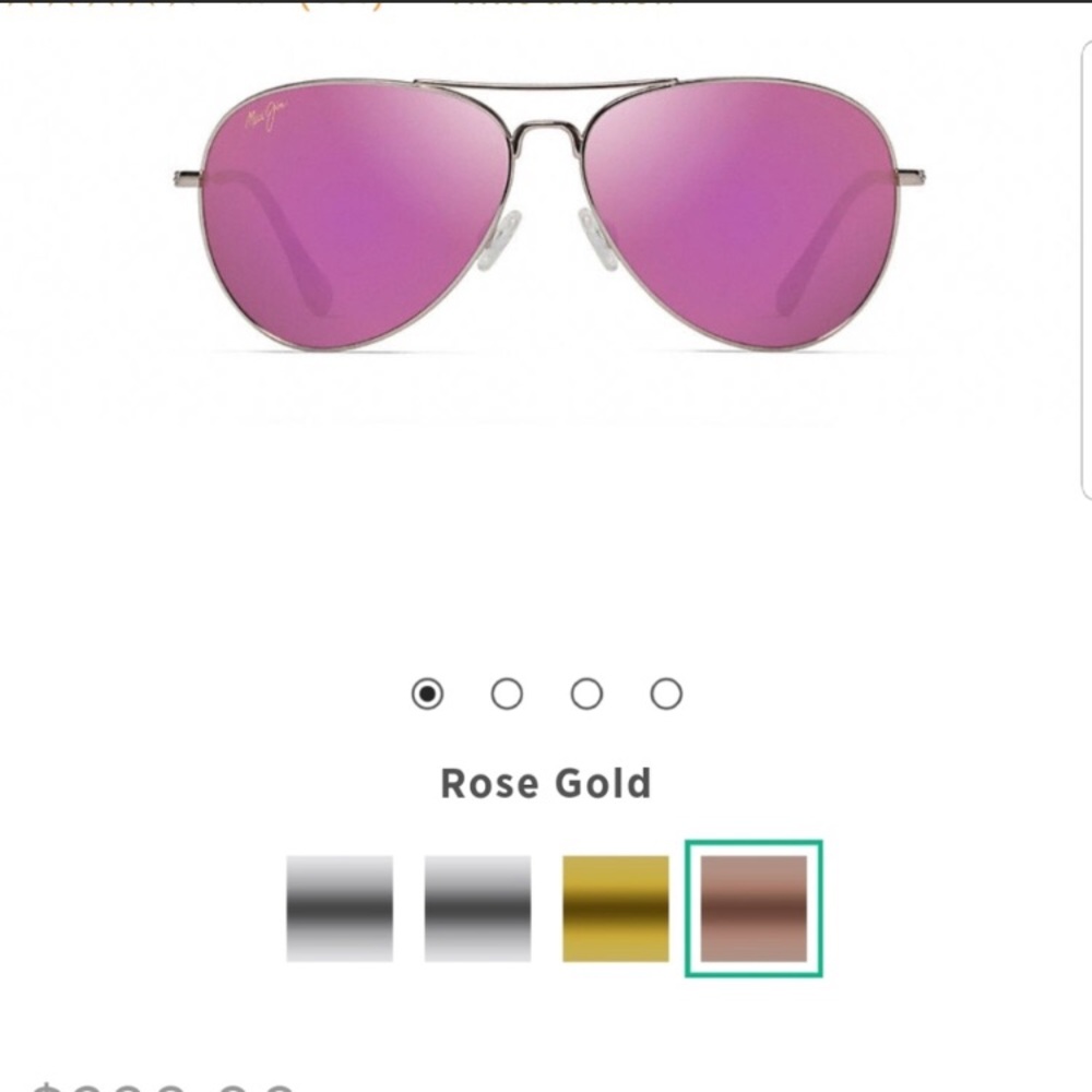 Maui jim Maverick sunglasses pink lenses